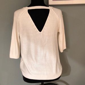 Sweater Top w/ Back Cut-Out